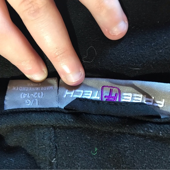 Mens Free Tech Large zip up hooded black light weight coat - Picture 3 of 3